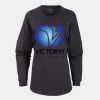Women's Pom Pom Long Sleeve Jersey T-Shirt Thumbnail